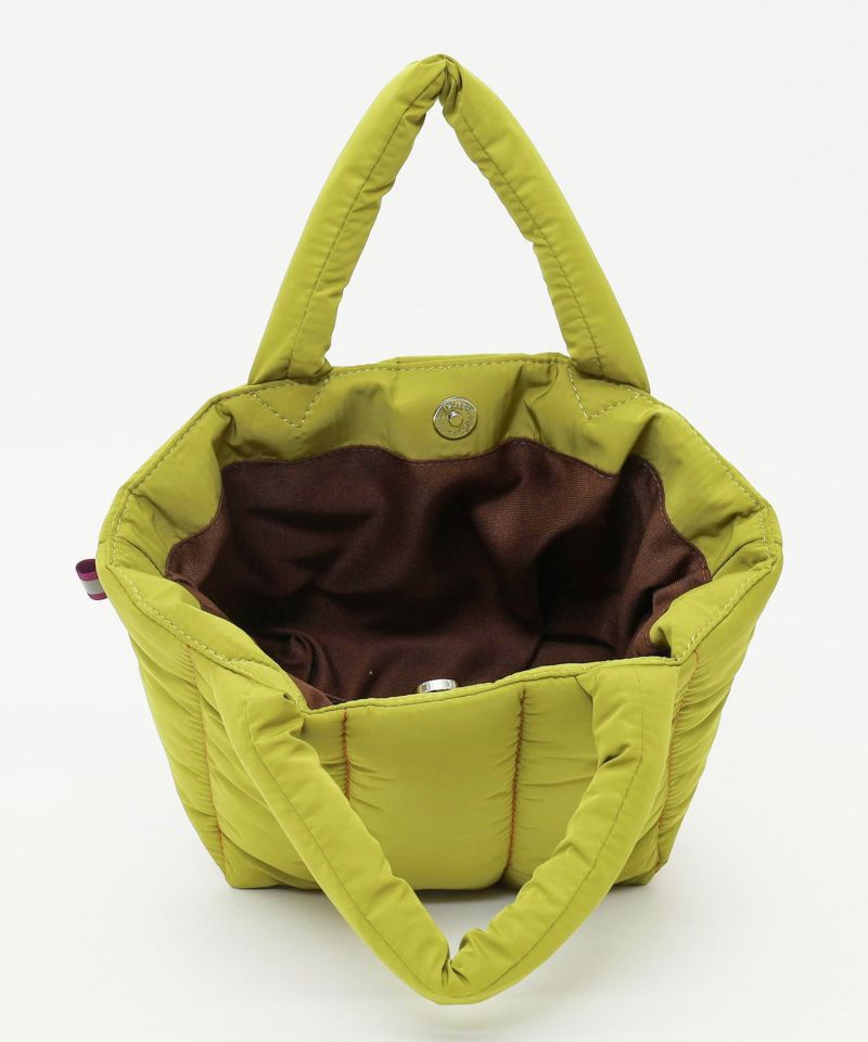 日本 COOCO - 衍縫鋪棉雲朵手提包-亮橘 (W20*H18*D14cm)