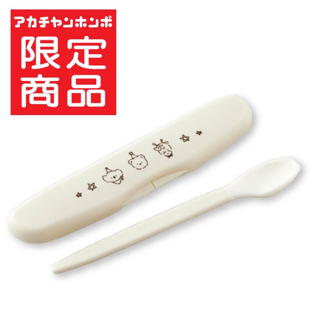 易搗碎易餵食的食物搗碎湯匙-象牙白色