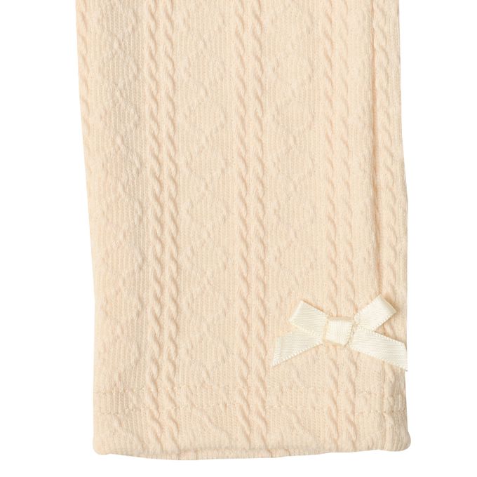 akachan honpo - 10分緹花內搭褲-象牙白色