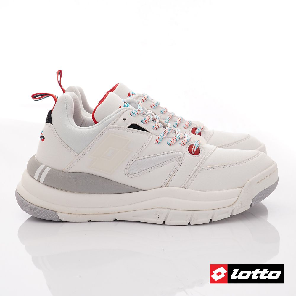 LOTTO樂得 - 復古女段休閒老爹鞋-運動鞋-白