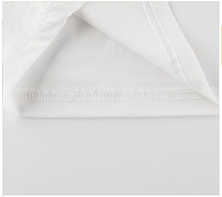 純棉圓領薄長袖上衣-彩繪狗狗-米白+粉