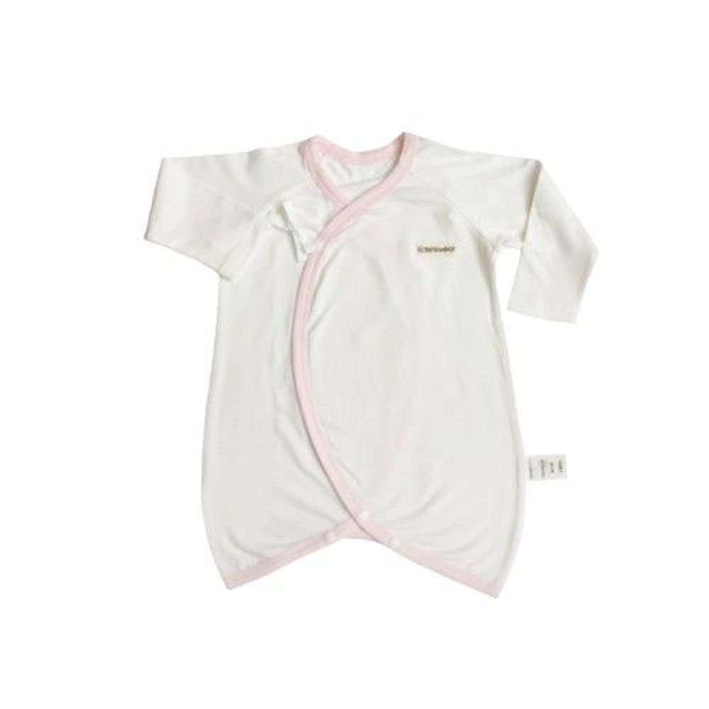 Edenswear 伊登詩 - 鋅健康抗敏系列-嬰兒滾邊綁帶蝴蝶裝-淺粉