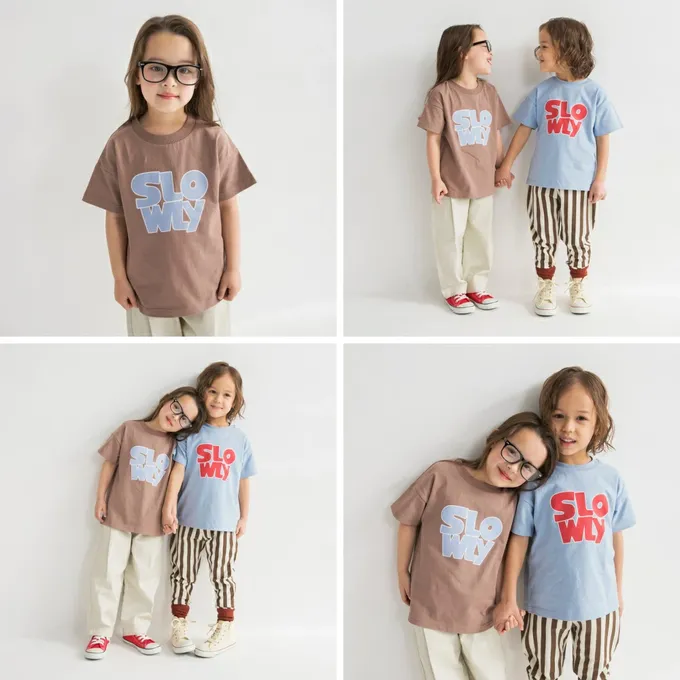 日本 BRANSHES - 100%棉 簡約印花短袖上衣-perfect-萊姆黃