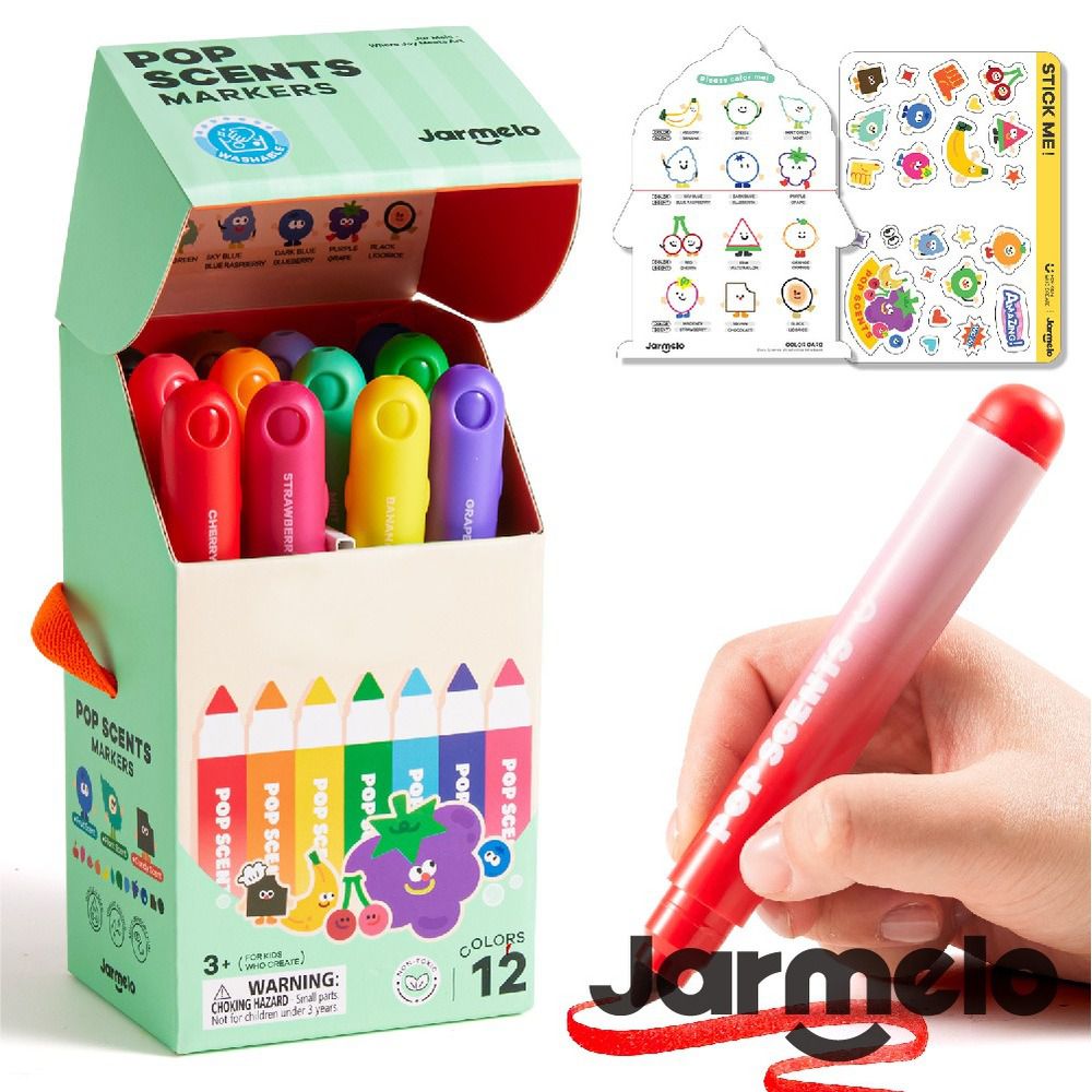 水果香氛可水洗彩色筆（12色） JA99940