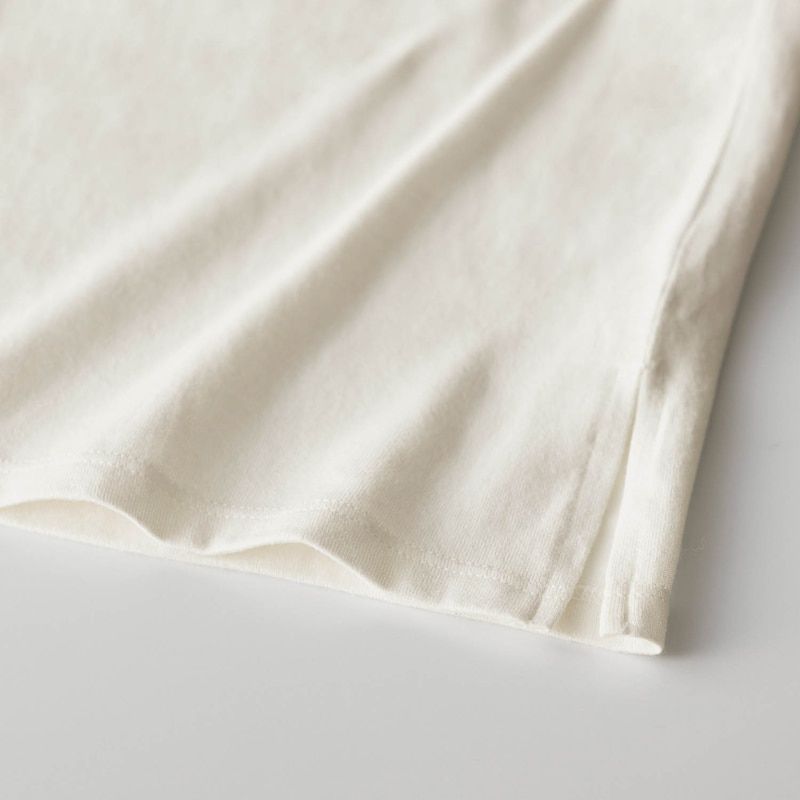 日本 Papel lapiz - 袖撞色清新運動風長袖上衣-煙燻粉x灰白