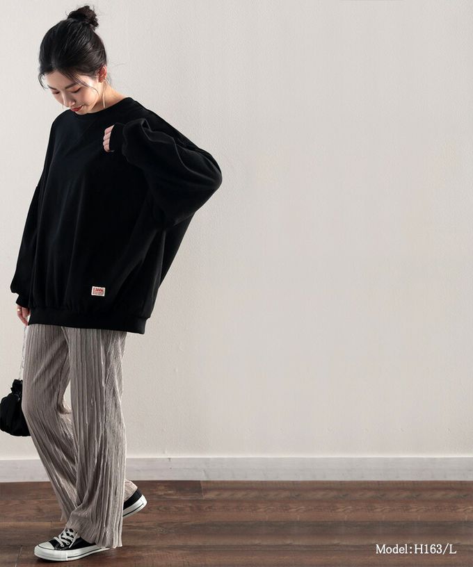 日本 Classical Elf - Java 棉混裏毛圓領素色大學T-摩卡棕