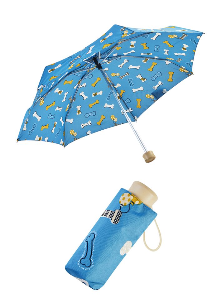 Rainstory - 抗UV手開迷你口袋傘-繽紛狗骨頭-230g