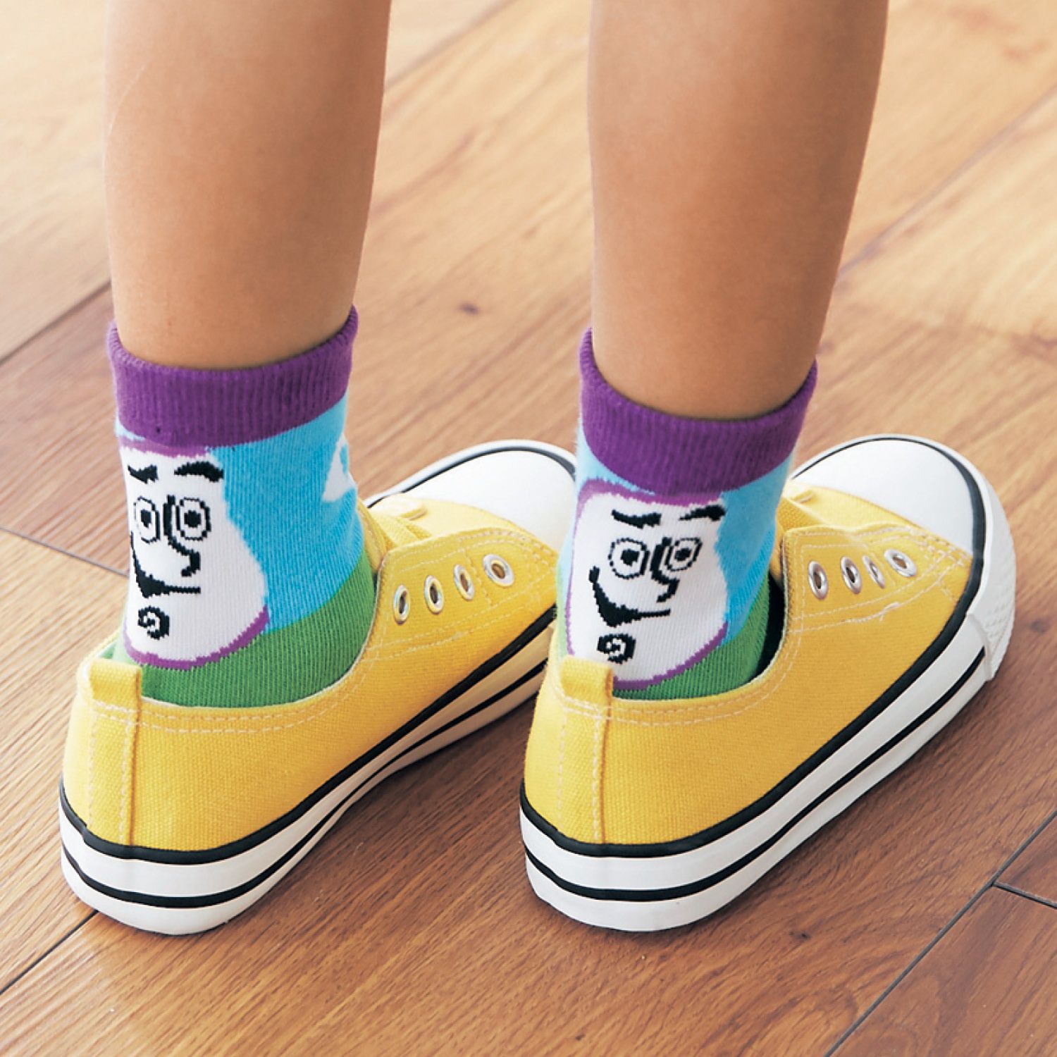 日本千趣會 - 迪尼印花兒童短襪五件組-公主系列