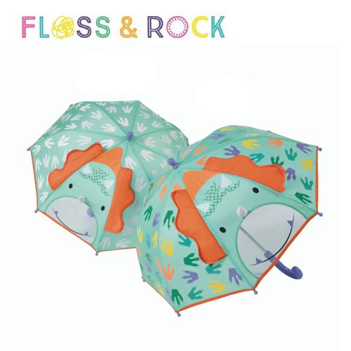 floss and rock - 3D魔術變色傘 54x56cm-恐龍