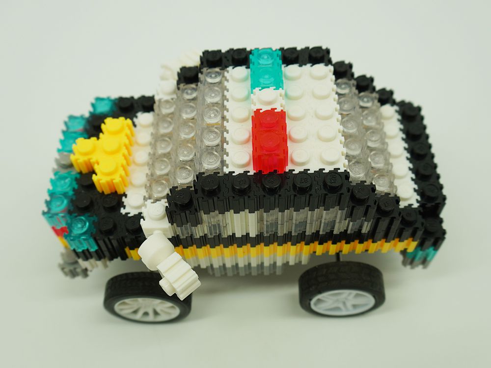 韓國 Color Story - 免燙拼豆包-3D立體黑色迴力警車(10mm)