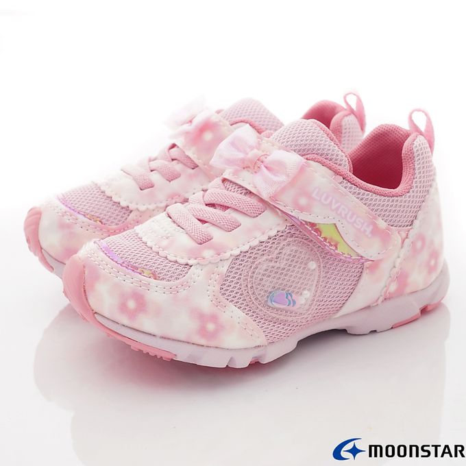 Moonstar日本月星 - 月星LV系列甜心運動款(中大童段)-運動鞋-粉