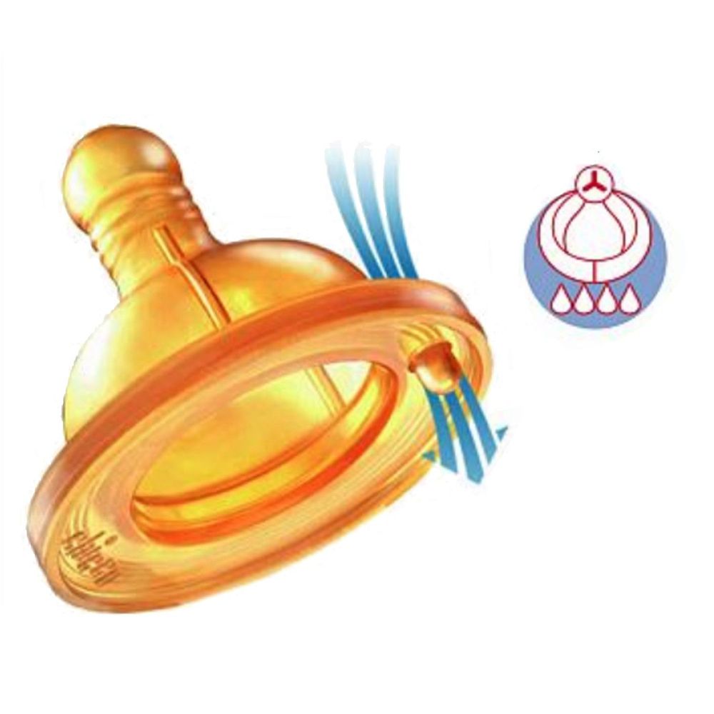 義大利 chicco - 舒適哺乳-乳膠奶嘴-2入-Y字孔