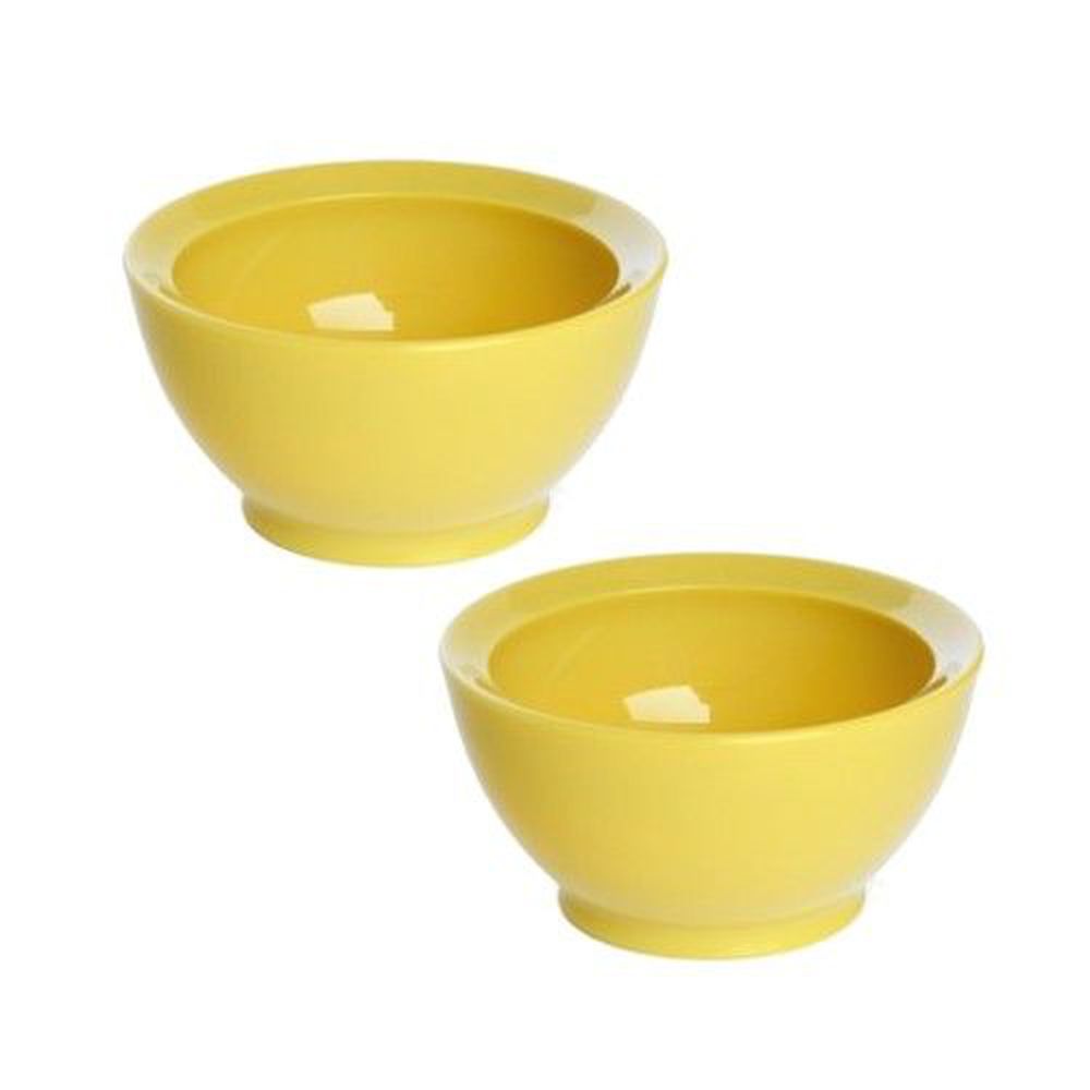 美國 Calibowl - 8oz防漏學習碗-黃色x2入