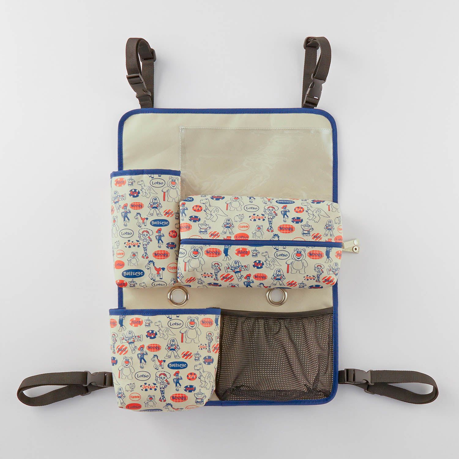 日本千趣會 - 迪士尼 多功能車用椅背收納袋-玩具總動員 (34×47cm)