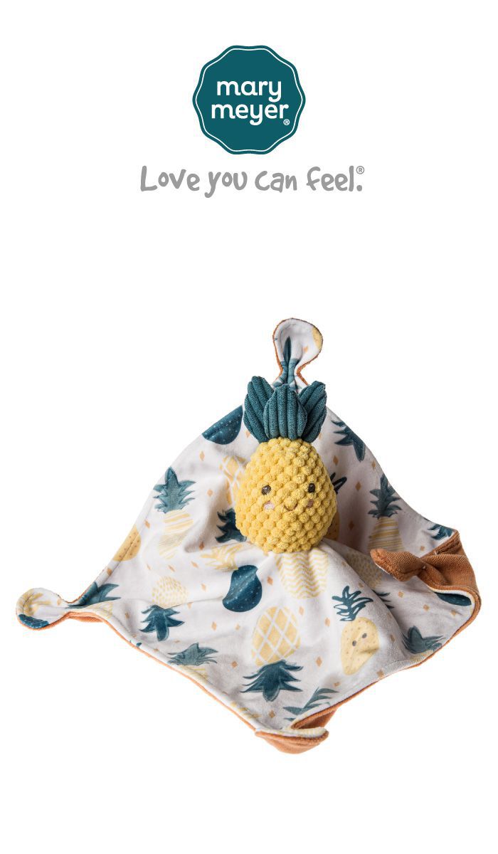 美國 MaryMeyer 蜜兒 - 鳳梨經典禮盒（手搖鈴＋安撫巾）