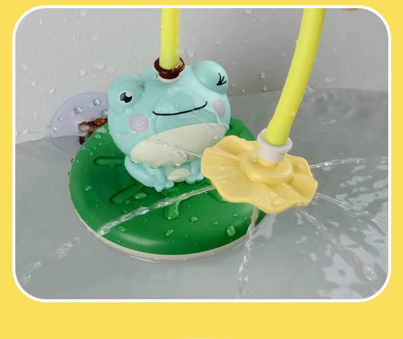 IngBaby - 七件式旋轉噴水青蛙花灑 洗澡玩具