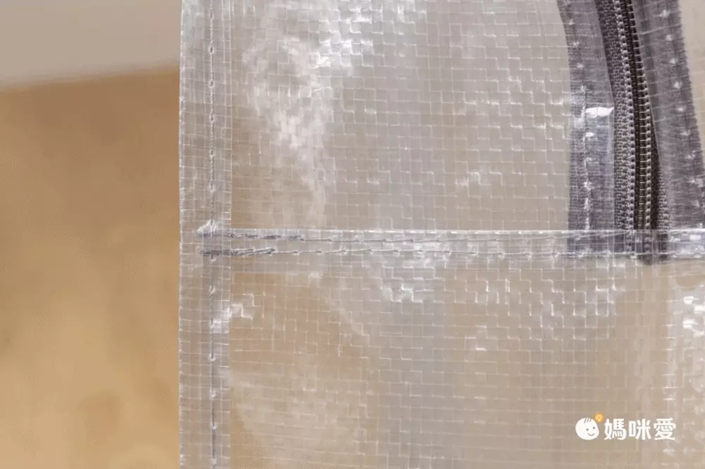 日本代購 - [日本主婦推薦] 半透明多功能衣物收納袋(可肩背/手提) 3入組-淺灰 (L(47x20x36cm))