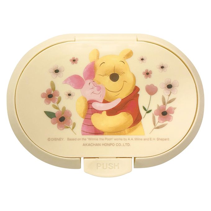 akachan honpo - FUTAP按壓式濕紙巾蓋迪士尼-小熊維尼-淺卡其色