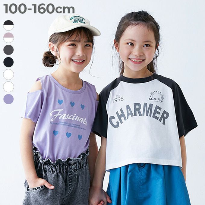 日本 devirock - 女孩運動風設計款短袖上衣-CHARMER-黑x粉白