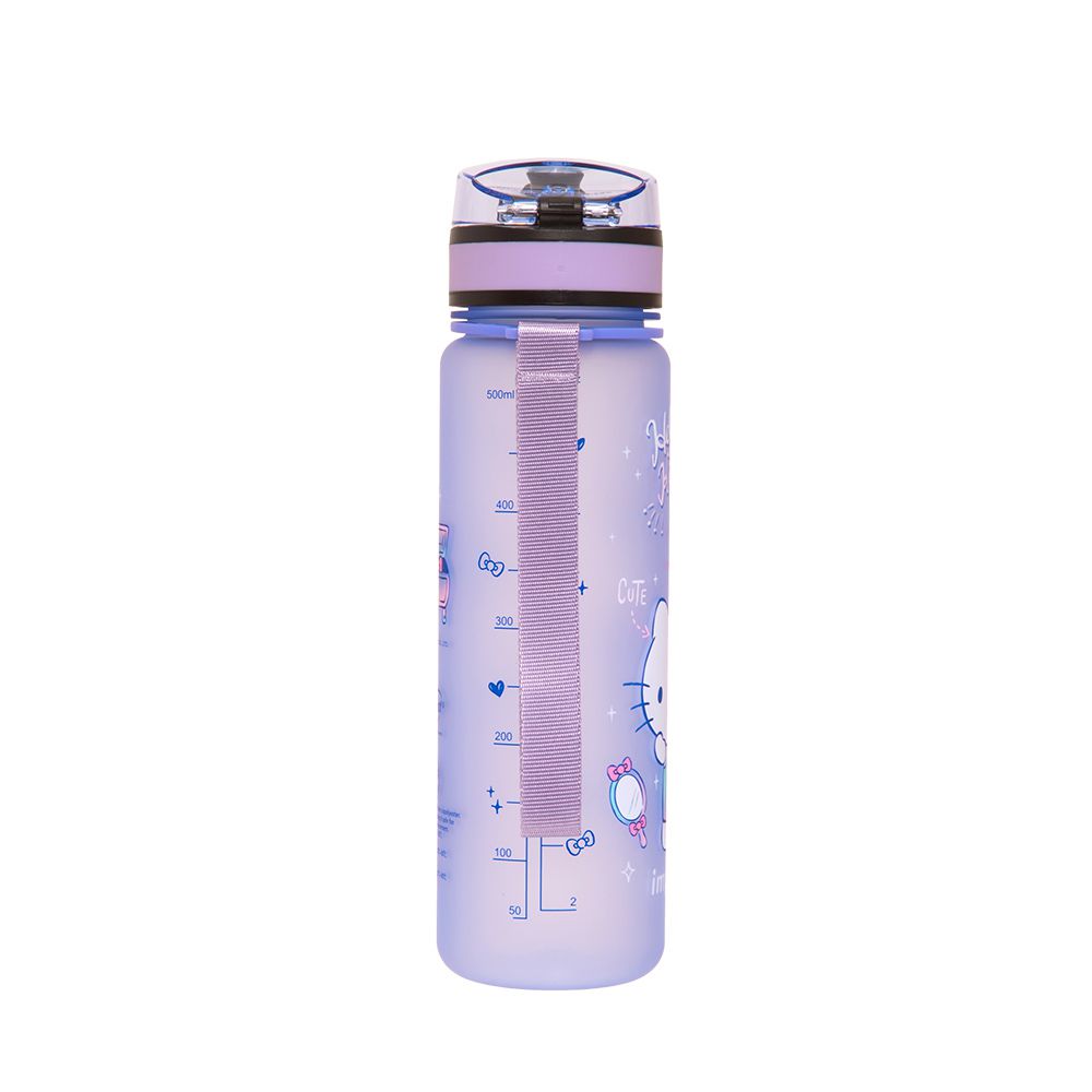 夢幻水晶凱蒂 彈蓋兒童水壺_水杯(500ML)-紫色 IMKTB11PL