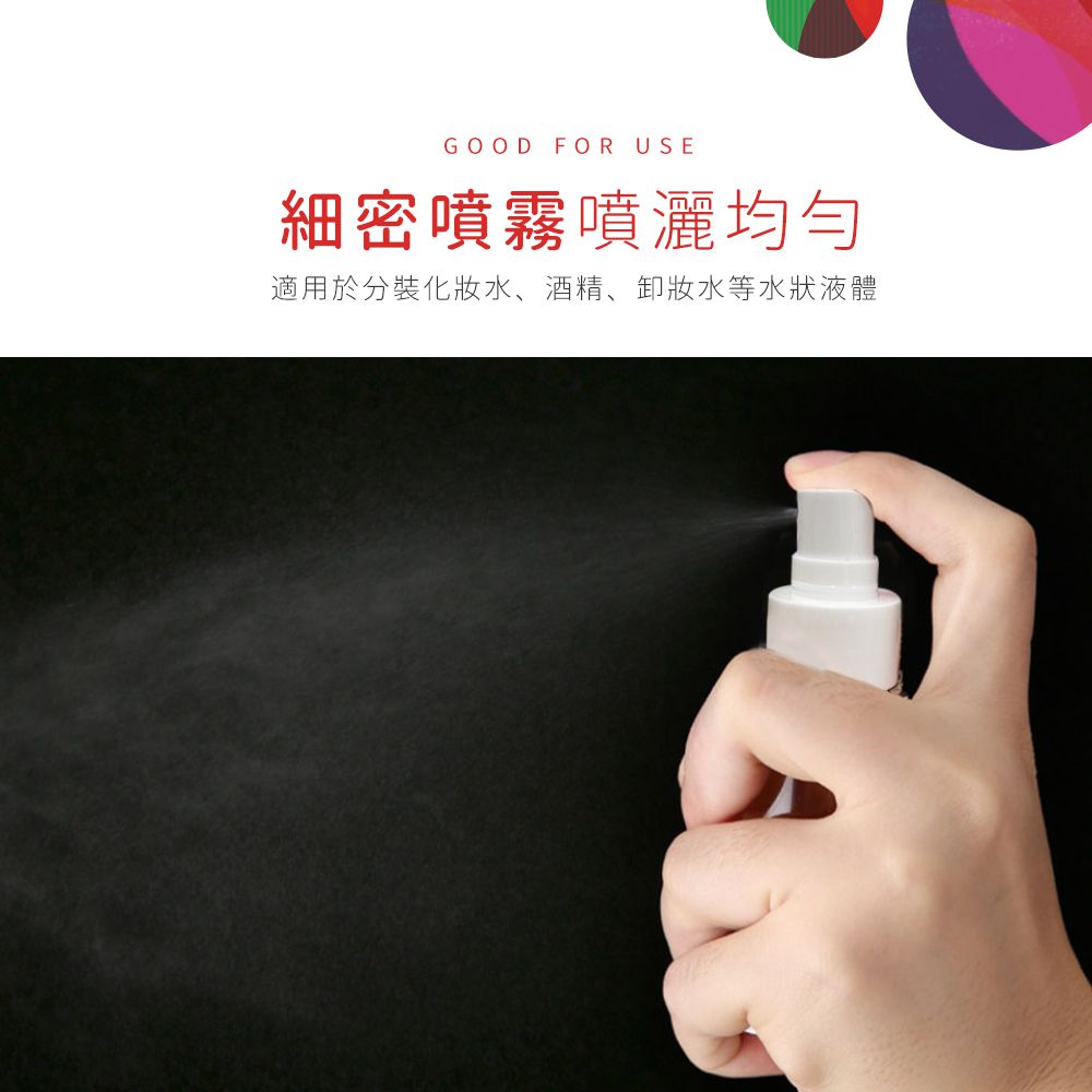 迪士尼 Disney 幾何米奇【藝術幾何】真空分裝噴瓶 旅行用分瓶 噴霧式空瓶 30ml