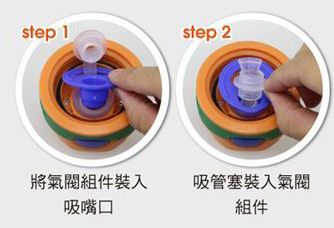 美國 Contigo - 兒童不銹鋼保溫吸管瓶-藍蓋-296cc+兒童保溫瓶吸管91MM(4入)