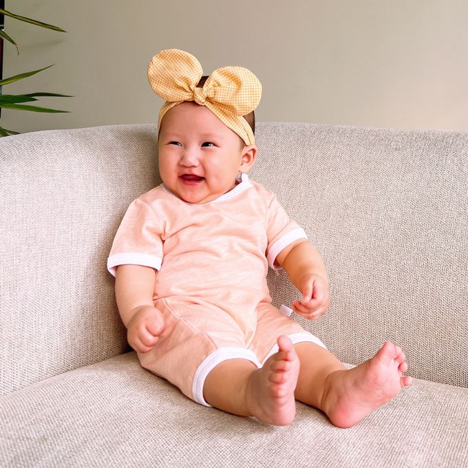 YOUrs - 竹節棉清新甜連身衣2件組-小草綠+摩卡棕