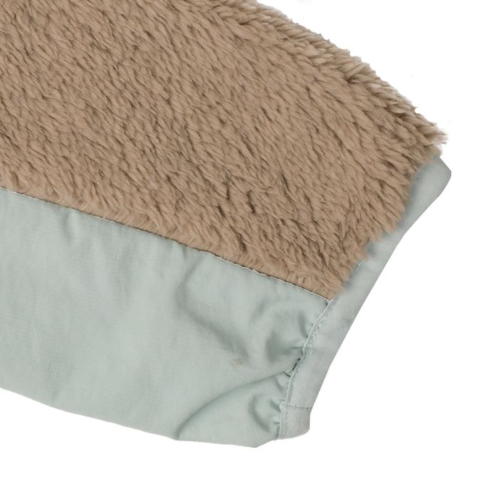 akachan honpo - 刷毛外套-淺卡其色