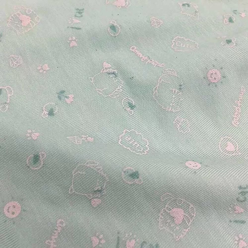 Annypepe - 女童95%天絲小肥貓四角褲-粉綠色 (100-150cm)