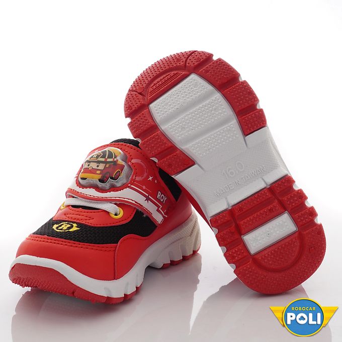 台灣製波力電燈運動童鞋(中小童段)-運動鞋-紅