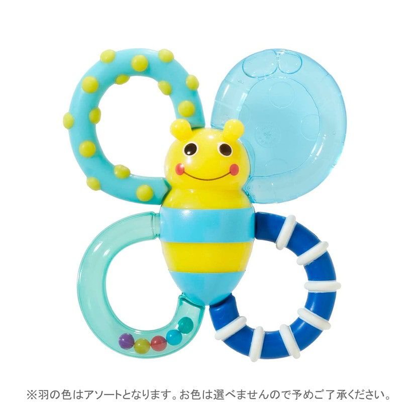 akachan honpo - Sassy固齒器-蜜蜂-藍色