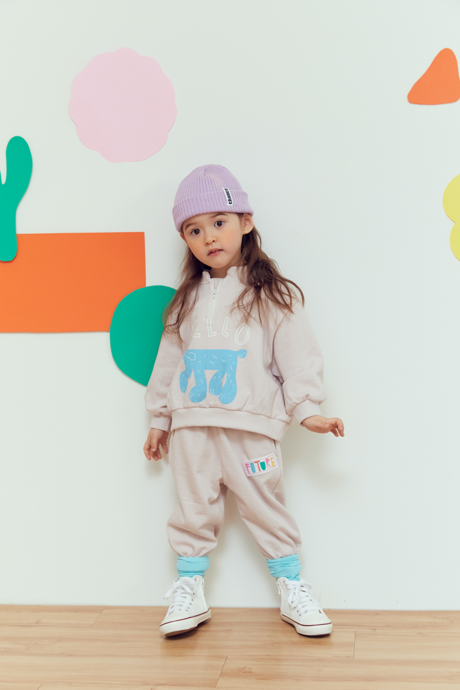 韓國 MINIATURE - 草原動物休閒套裝-粉杏