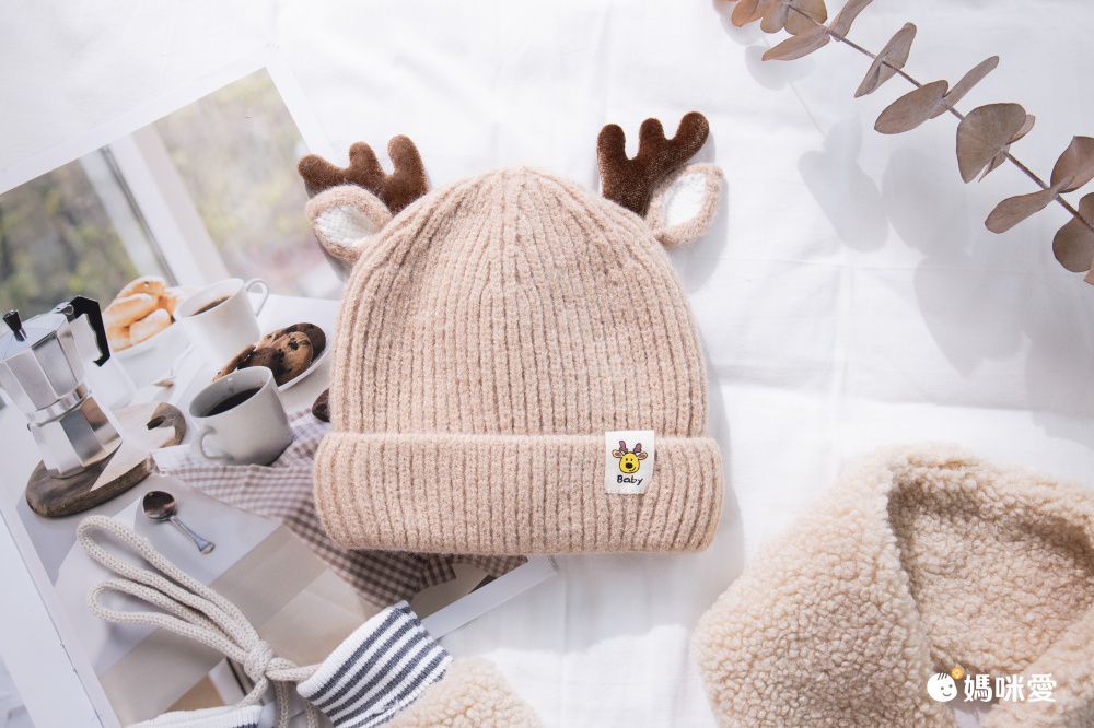聖誕節毛帽-聖誕小鹿 (帽圍48-52CM/建議年齡2歲-8歲)
