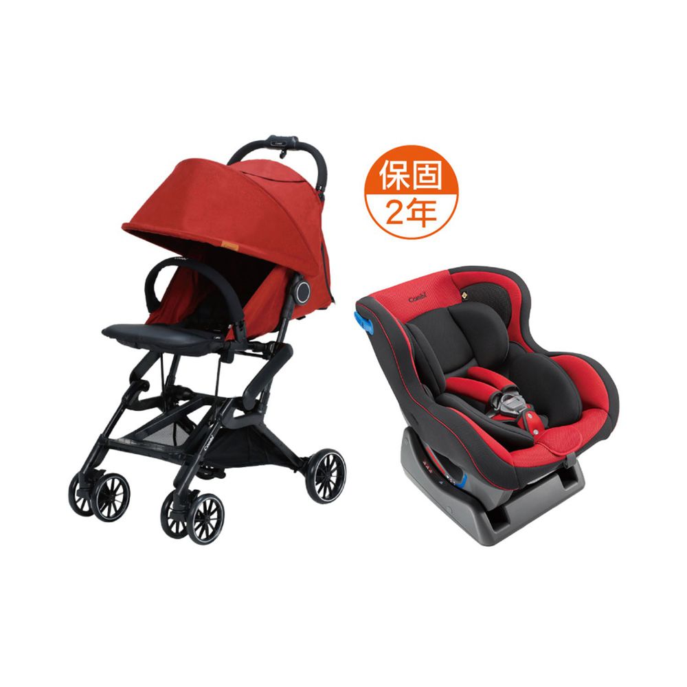 日本 Combi - 捷旅 CFS  嬰兒手推車-WEGO 宮廷紅-冒險紅-1個月~36個月(體重15kg以下)