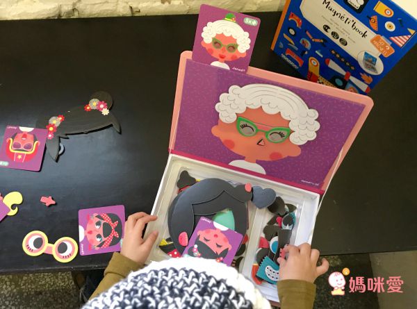 法國Janod - 【熱賣】磁鐵遊戲書-有趣的臉