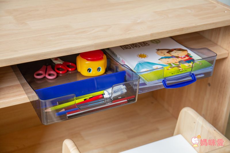 日本文具 SONIC - 雙層抽屜分隔收納盒 (藍)