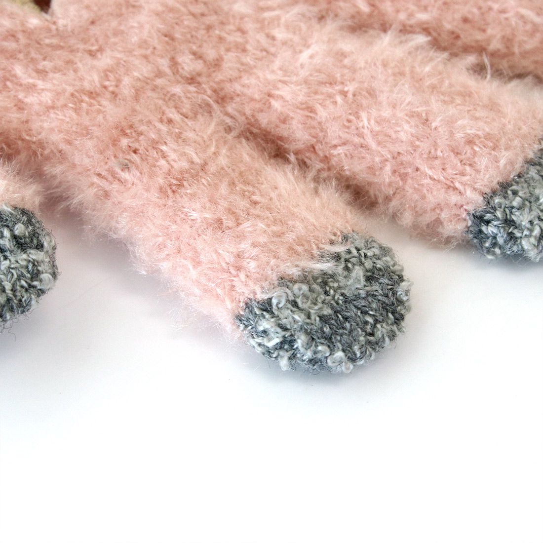 日本 TOMO - 兒童可觸控短絨保暖手套-水豚君-淺藍