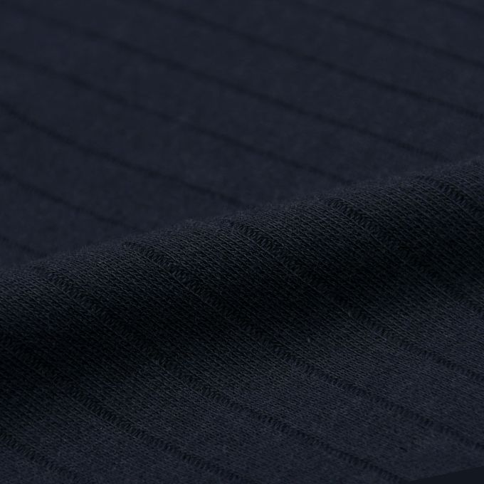 akachan honpo - 直筒羅紋褲-深藍色