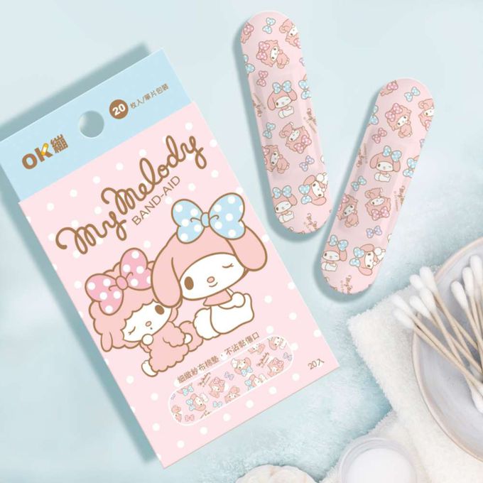 【台歐】三麗鷗 OK繃-MELODY-20入/盒*2-摩達客推薦