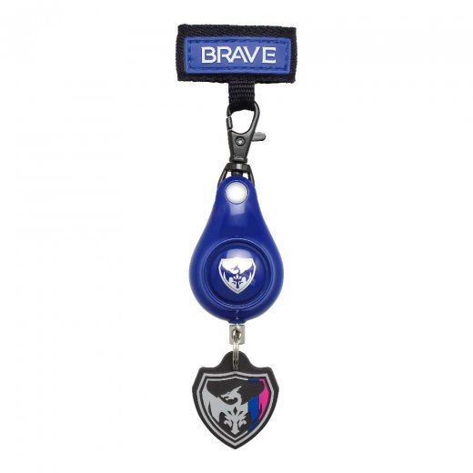 日本文具 SONIC - 超輕量 安全防身警報器 91分貝 (附背帶固定條)-飛龍徽章-黑紅