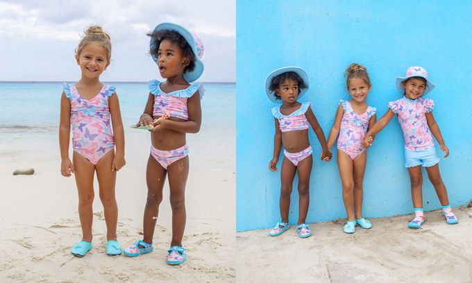 德國Playshoes - 抗UV水陸兩用沙灘懶人童鞋-蝴蝶