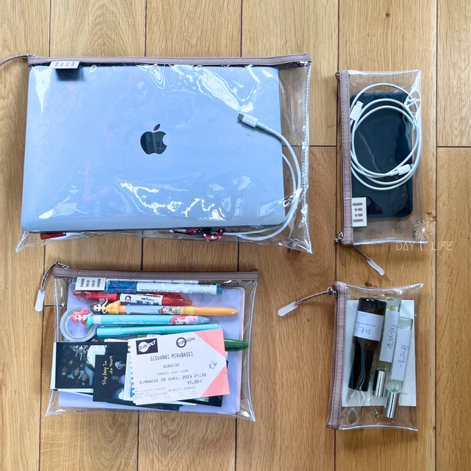 理理 liil - 透透馬卡龍輕便袋_2入組-L+XL-拿鐵奶