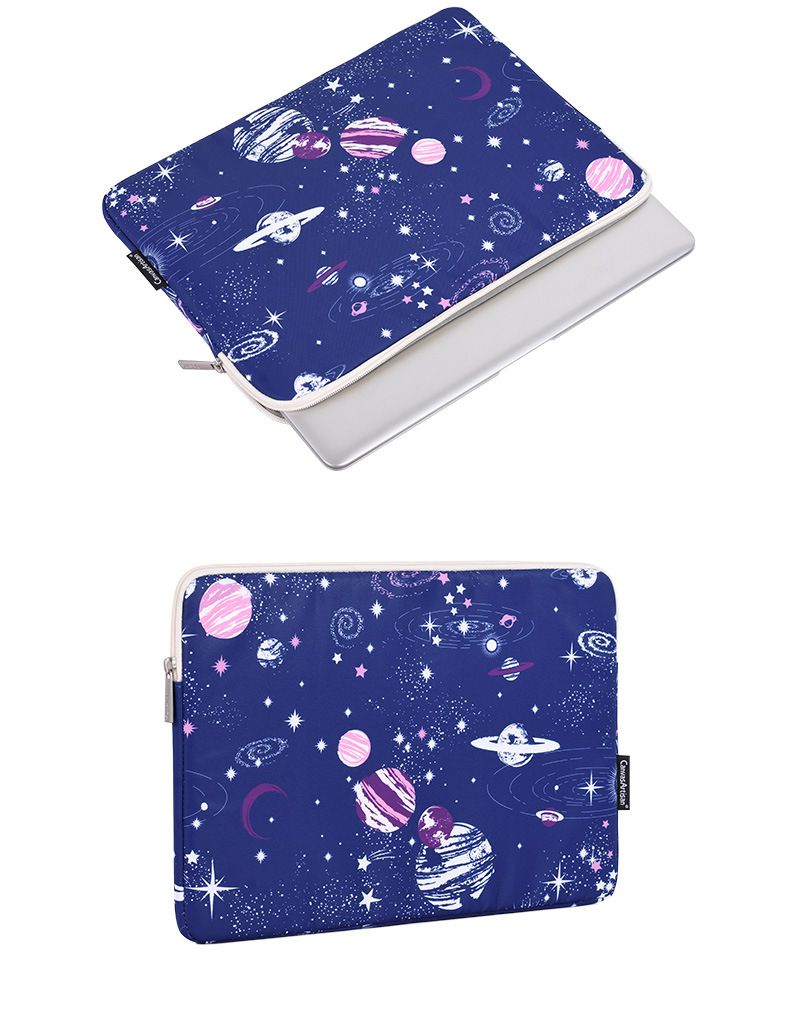 防潑水電腦包-藍色星球