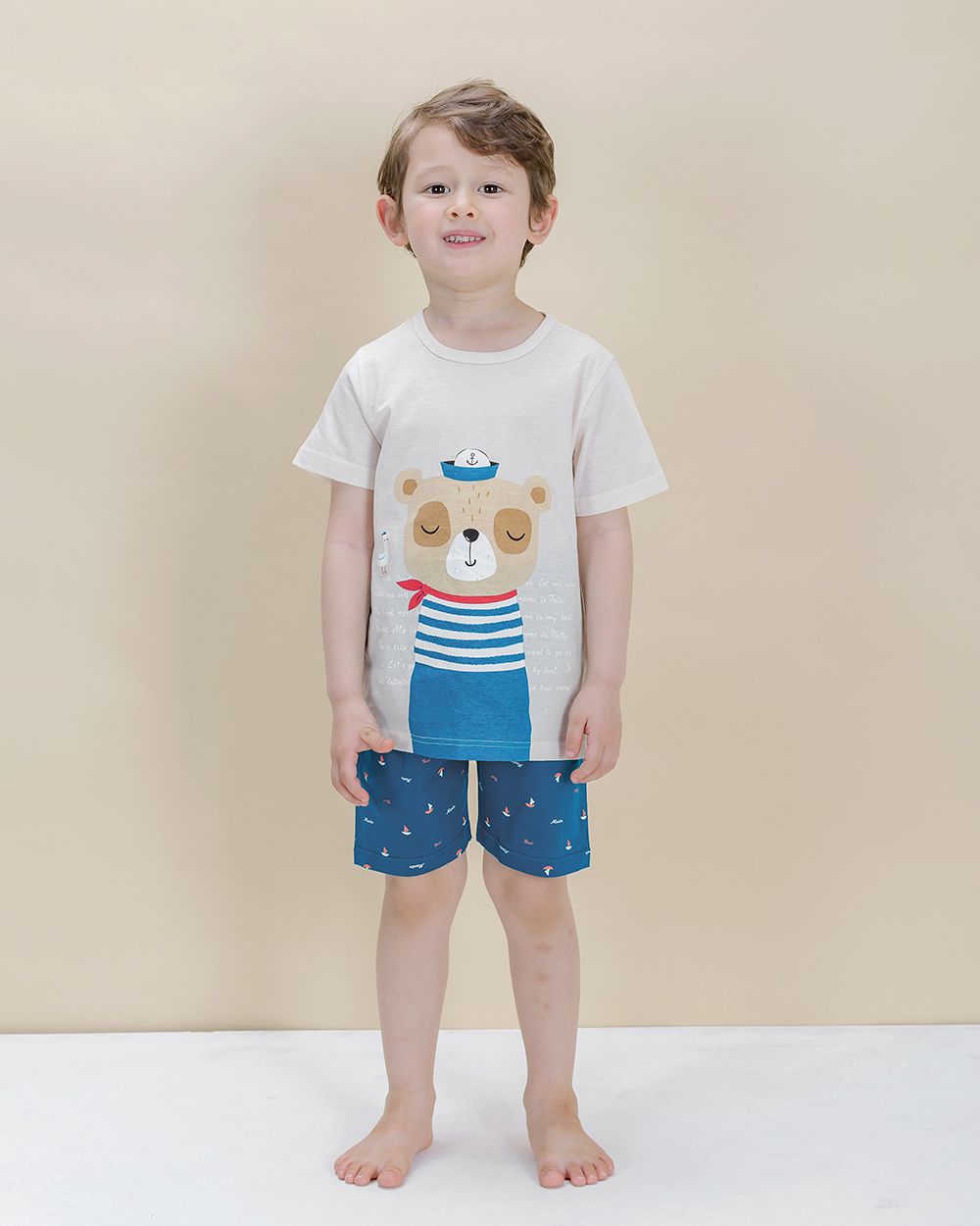 韓國 Sopoliini 童趣北歐風☺ 夏季純棉套裝 / 家居服