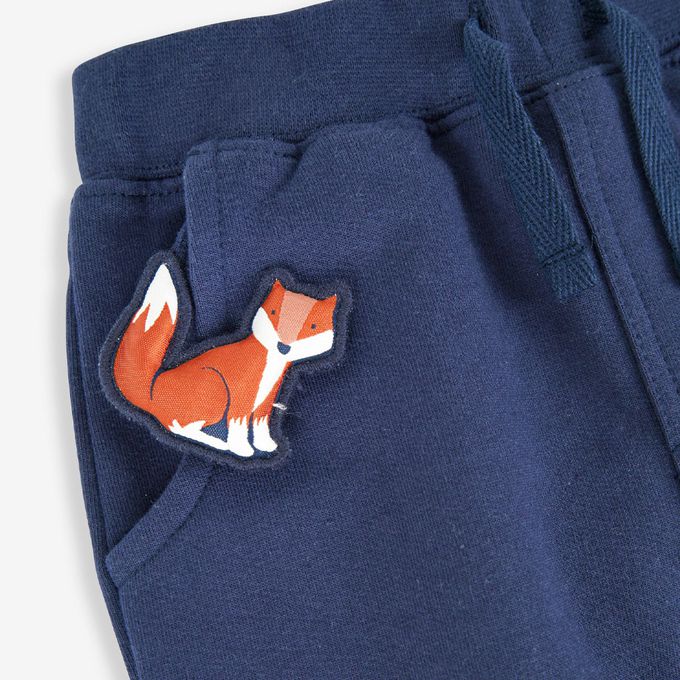英國 JoJo Maman BeBe - 幼/兒童超優質秋冬100%純棉長褲-小狐狸