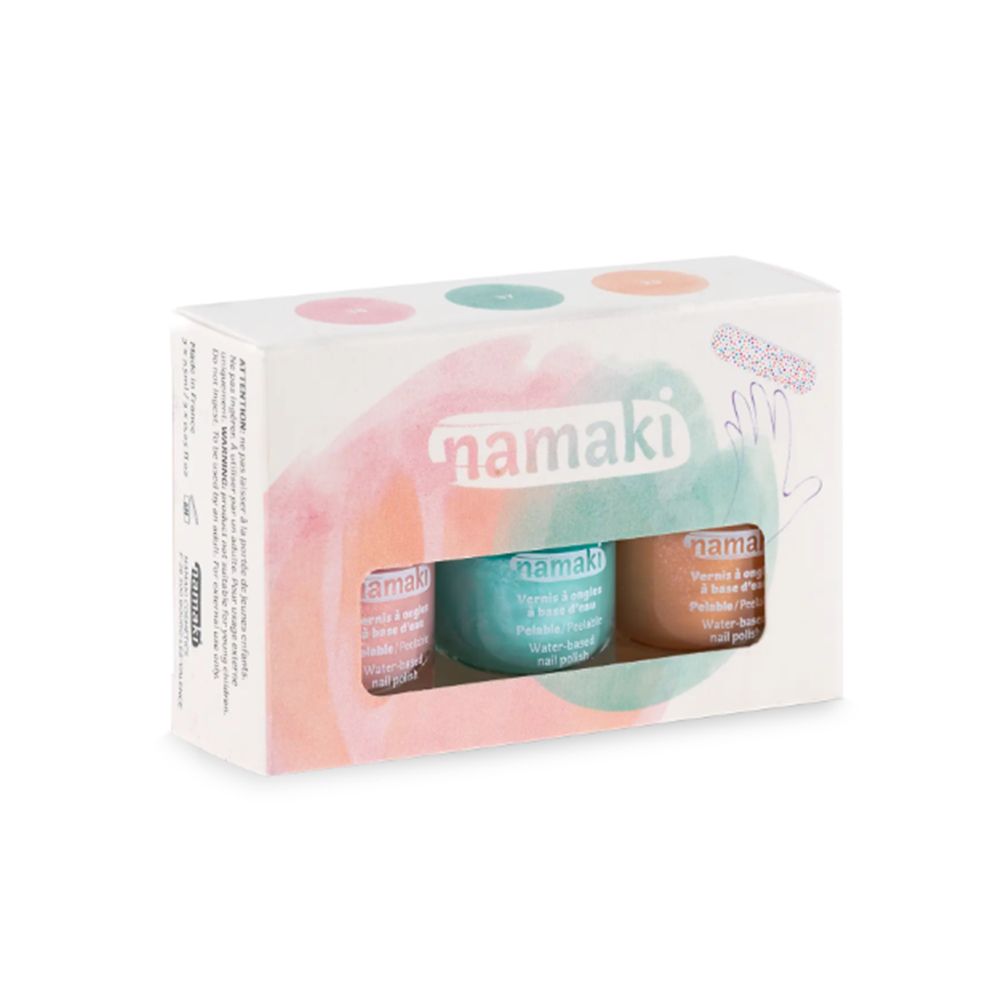 馬卡龍兒童水性指甲油-(3色)