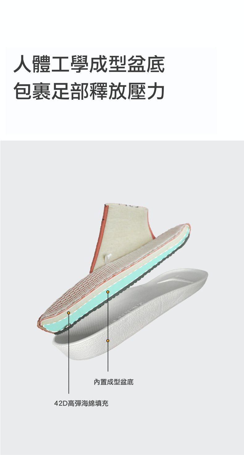 3D立體網眼透氣靜音室內拖鞋-小豬-海軍藍