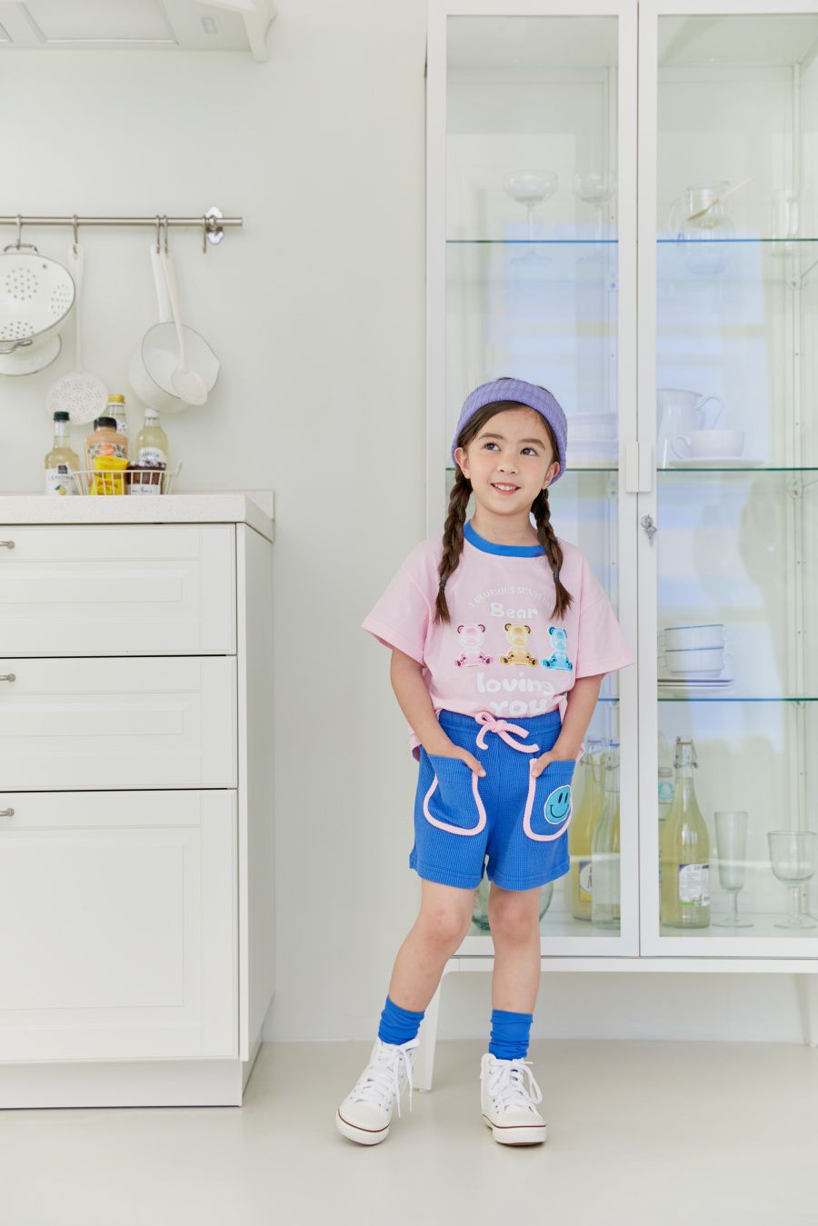 韓國 MINIATURE - LOVING熊熊T-粉紅