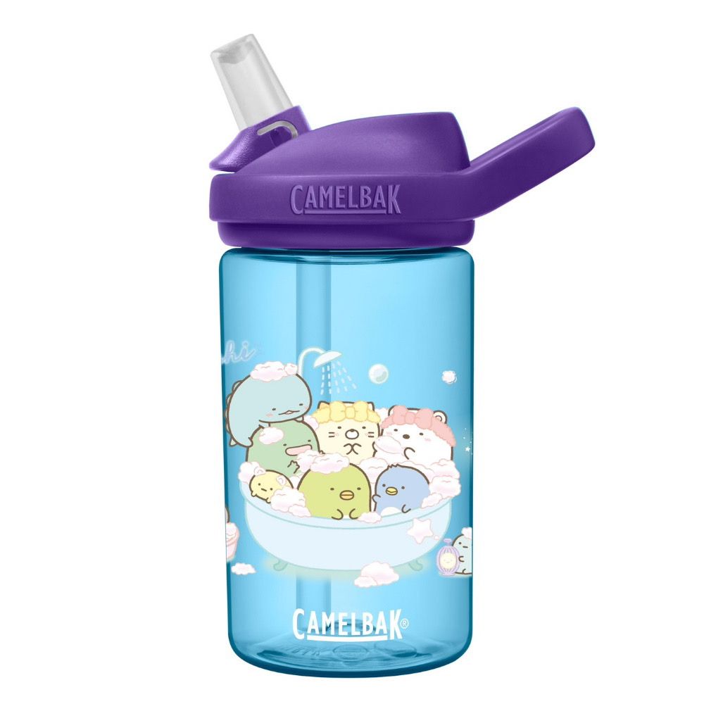 CamelBak - EDDY+ 兒童吸管運動水瓶 角落小夥伴限量款-洗澡泡泡-400ml