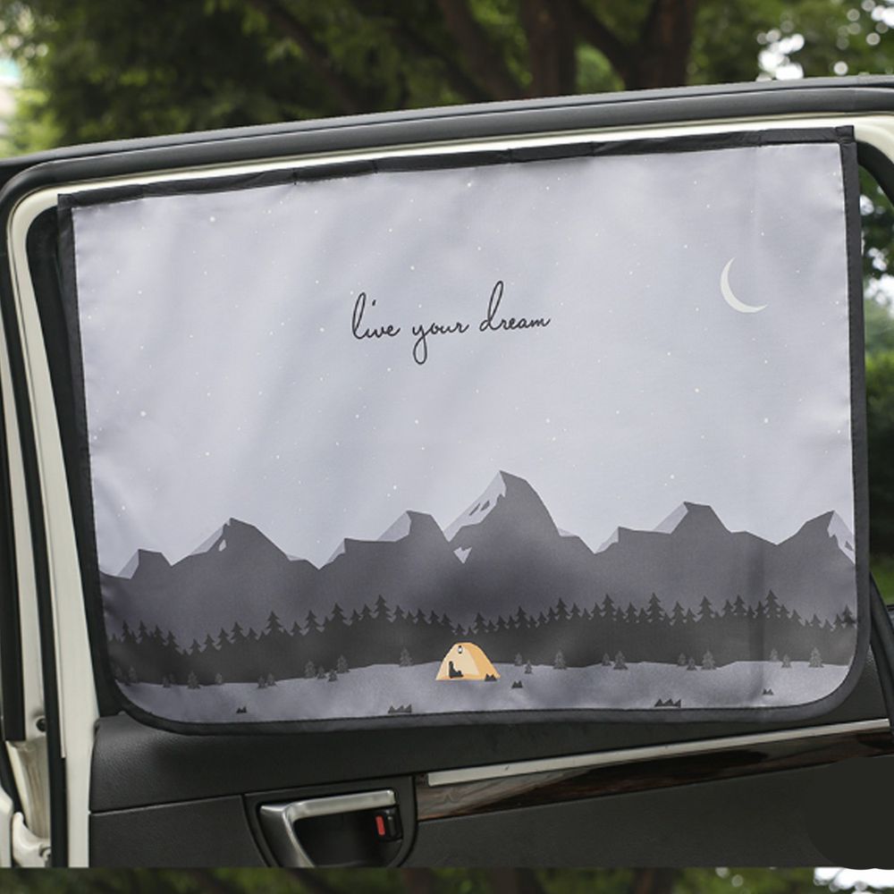 韓國 Bebe Deco - 完美遮光六層磁鐵遮陽窗簾-野外露營 (65*45cm)